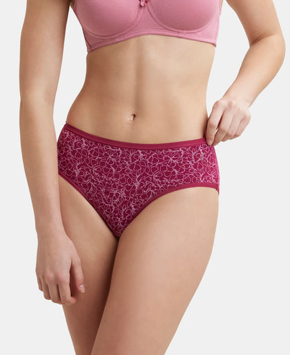 High Coverage Micro Modal Elastane Stretch Hipster With Ultrasoft Exposed Waistband - Assorted-5