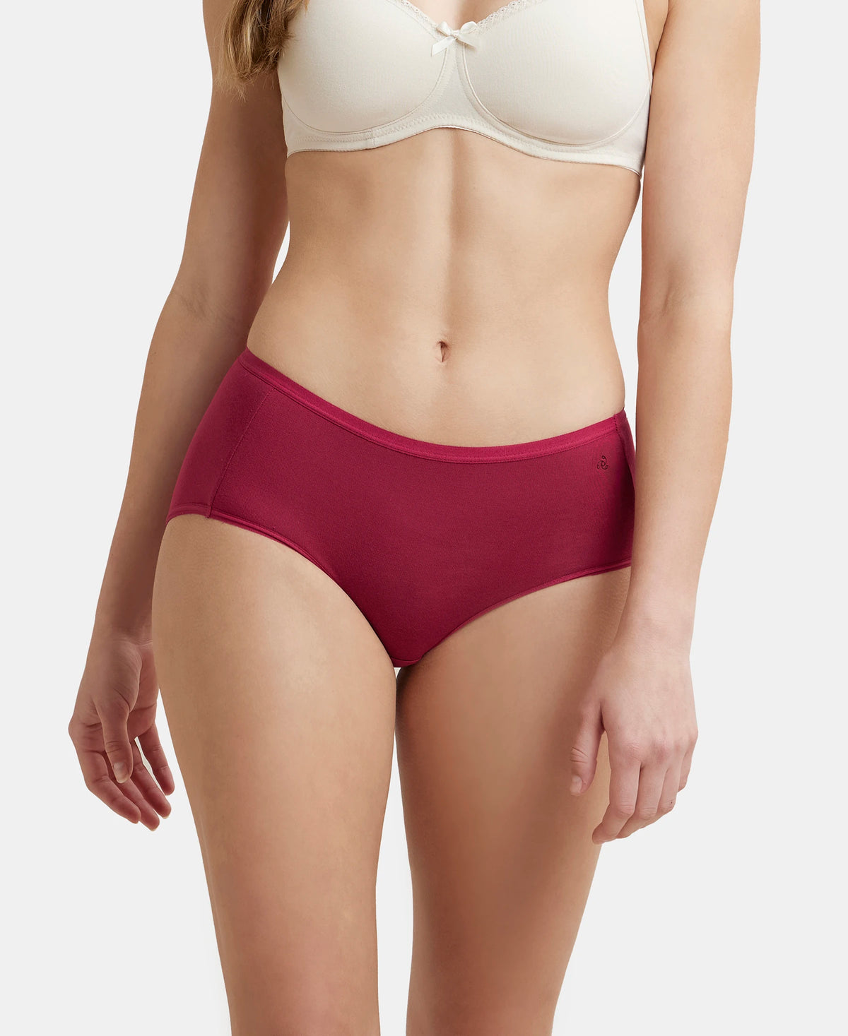 Full Coverage Micro Modal Elastane Stretch Full Brief With Exposed Waistband and StayFresh Treatment - Anemone