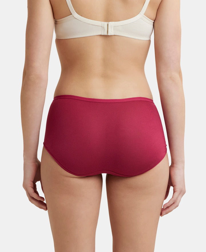 Full Coverage Micro Modal Elastane Full Brief With Exposed Waistband and StayFresh Treatment  - Anemone-3