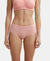 Full Coverage Micro Modal Elastane Full Brief With Exposed Waistband and StayFresh Treatment  - Candlelight Peach-1