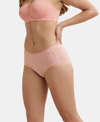 Full Coverage Micro Modal Elastane Full Brief With Exposed Waistband and StayFresh Treatment  - Candlelight Peach-6