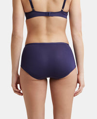 Medium Coverage Tencel Lyocell Elastane Mid Waist Bikini With Concealed Waistband and StayFresh Treatment - Mushroom-3