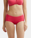 Full Coverage Micro Modal Elastane Full Brief With Exposed Waistband and StayFresh Treatment  - Ruby-1