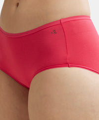 Full Coverage Micro Modal Elastane Full Brief With Exposed Waistband and StayFresh Treatment  - Ruby-7