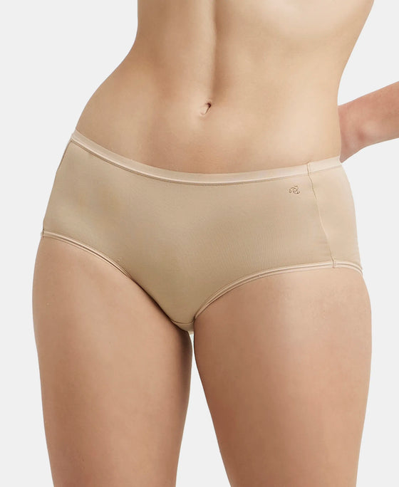 Full Coverage Micro Modal Elastane Full Brief With Exposed Waistband and StayFresh Treatment  - Light Skin-5
