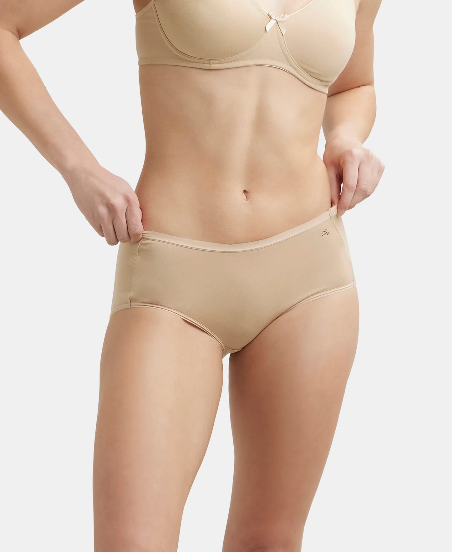 Full Coverage Micro Modal Elastane Full Brief With Exposed Waistband and StayFresh Treatment  - Light Skin-6