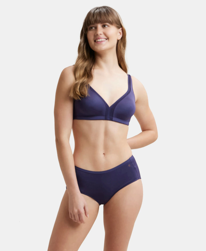 Full Coverage Micro Modal Elastane Full Brief With Exposed Waistband and StayFresh Treatment  - Anemone-6