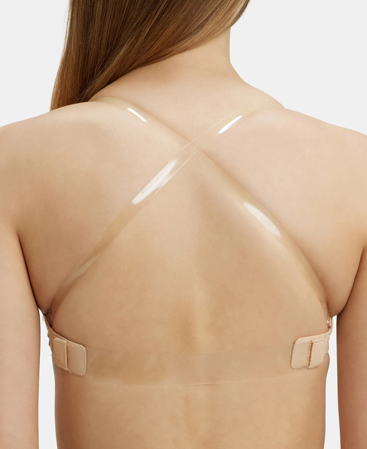 Wired Padded Soft Touch Microfiber Elastane Medium Coverage Multiway Backless Bra - Light Skin-10