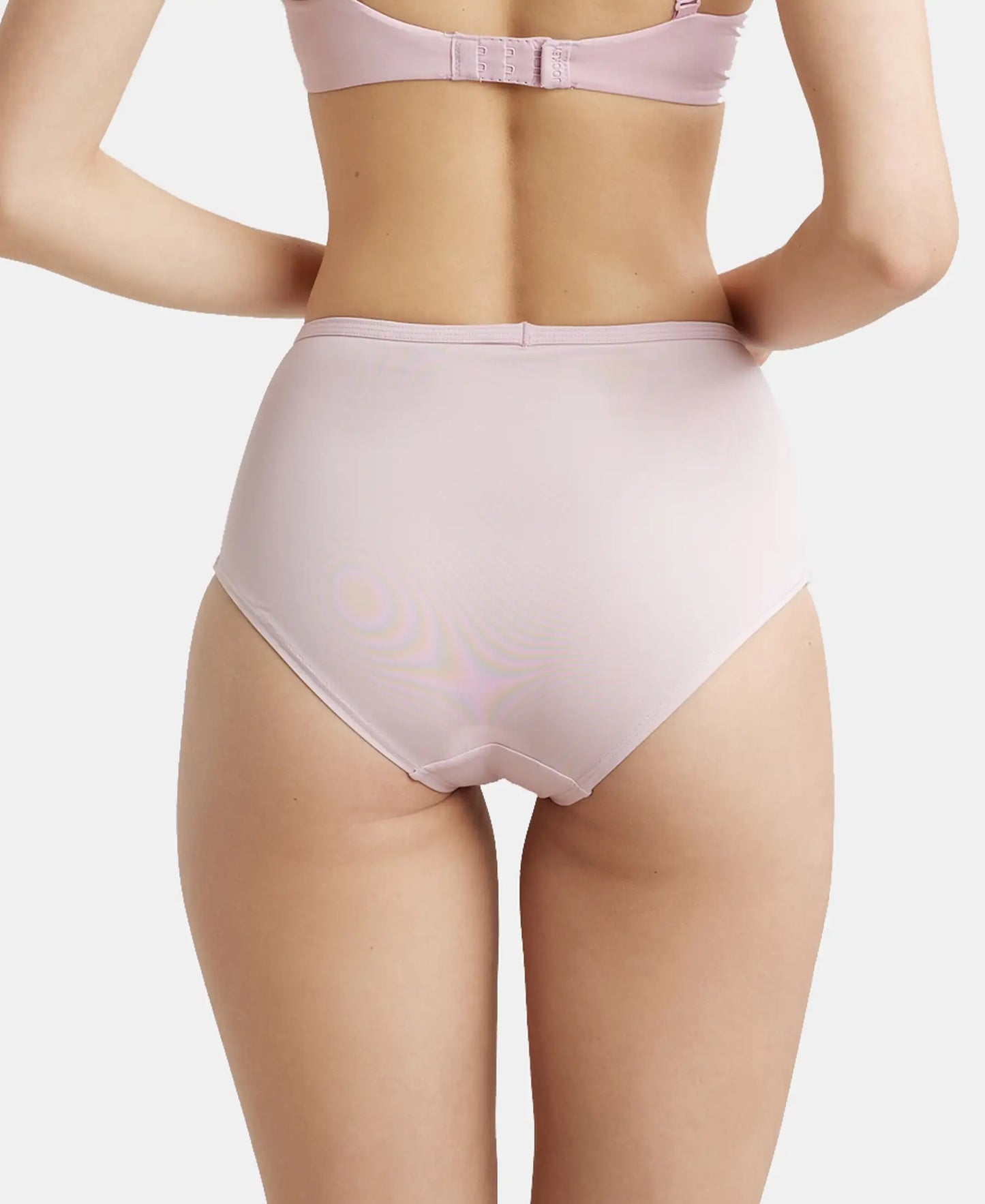 Full Coverage Soft Touch Microfiber Nylon Elastane Stretch Full Brief With Concealed Waistband and StayFresh Treatment - Fragrant Lily-3