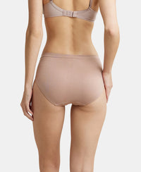 High Coverage Seamfree Microtouch Nylon Elastane High Waist Hipster With StayFresh Treatment - Mocha-3