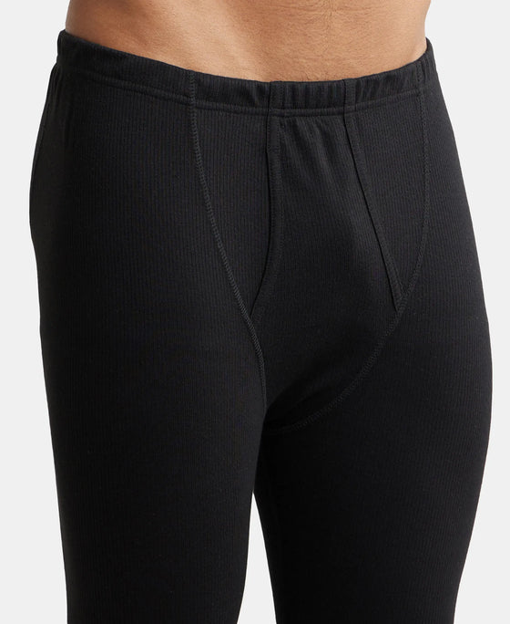 Super Combed Cotton Rich Thermal Long Johns with StayWarm Technology - Black-7