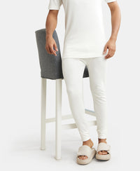 Super Combed Cotton Rich Thermal Long Johns with StayWarm Technology - Off White-5