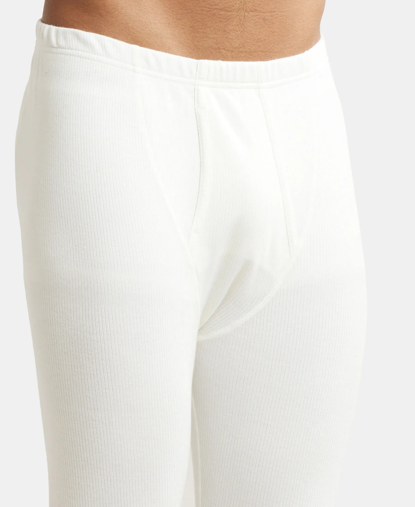 Super Combed Cotton Rich Thermal Long Johns with StayWarm Technology - Off White-7