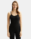Super Combed Cotton Rich Thermal Camisole with StayWarm Technology - Black-1
