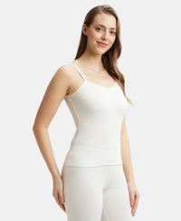 Super Combed Cotton Rich Thermal Camisole with StayWarm Technology - Off White-2