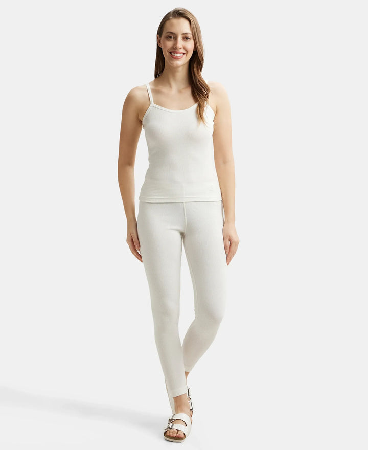 Super Combed Cotton Rich Thermal Camisole with StayWarm Technology - Off White-4