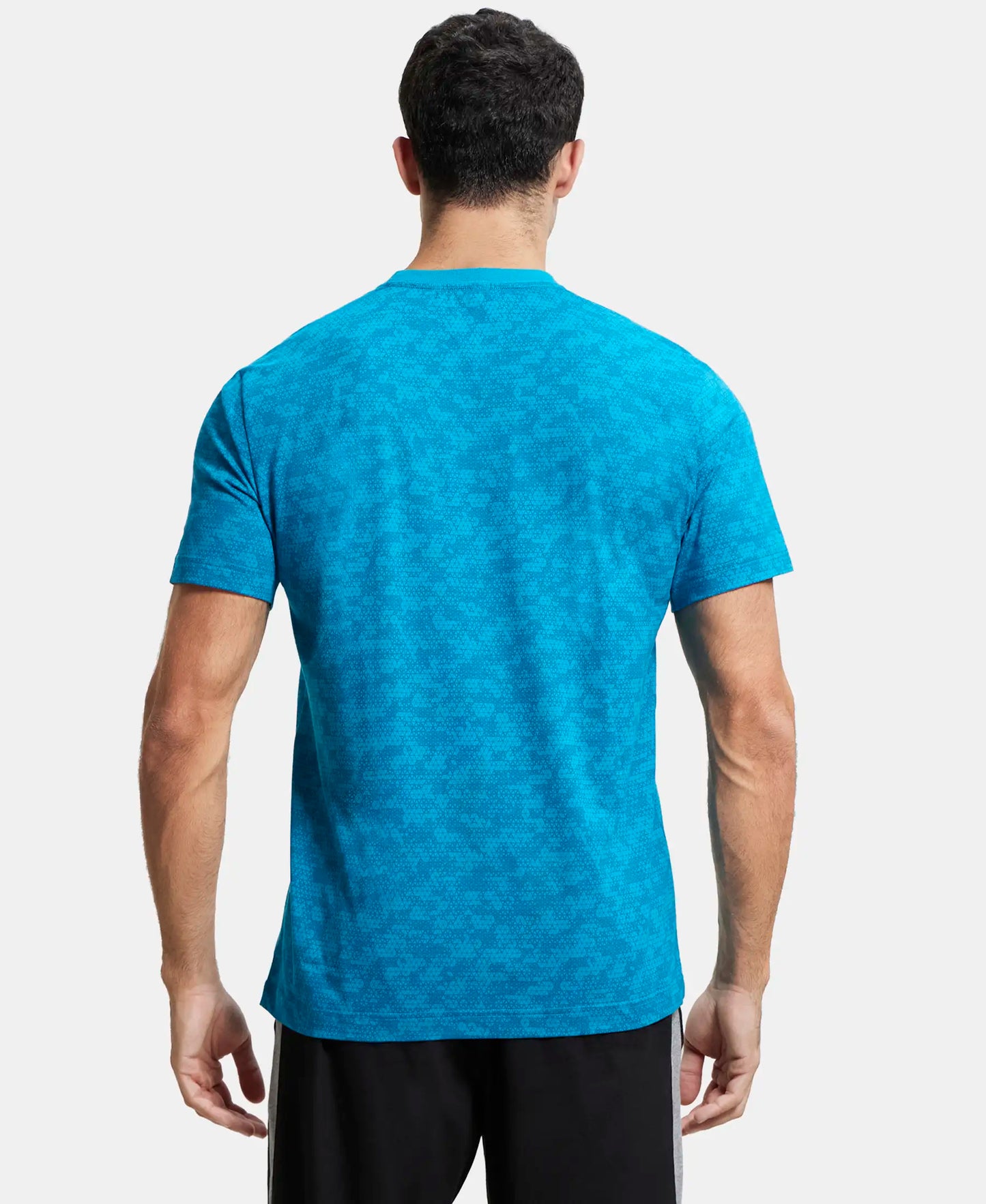 Super Combed Cotton Rich Round Neck Half Sleeve T-Shirt - Carabian Sea Printed-3