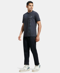 Super Combed Cotton Rich Round Neck Half Sleeve T-Shirt - Graphite Print-4