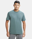 Super Combed Cotton Rich Round Neck Half Sleeve T-Shirt - Balsam Green-1