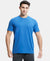 Super Combed Cotton Rich Round Neck Half Sleeve T-Shirt - Bright Cobalt-1