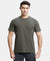 Super Combed Cotton Rich Round Neck Half Sleeve T-Shirt - Deep Olive-1