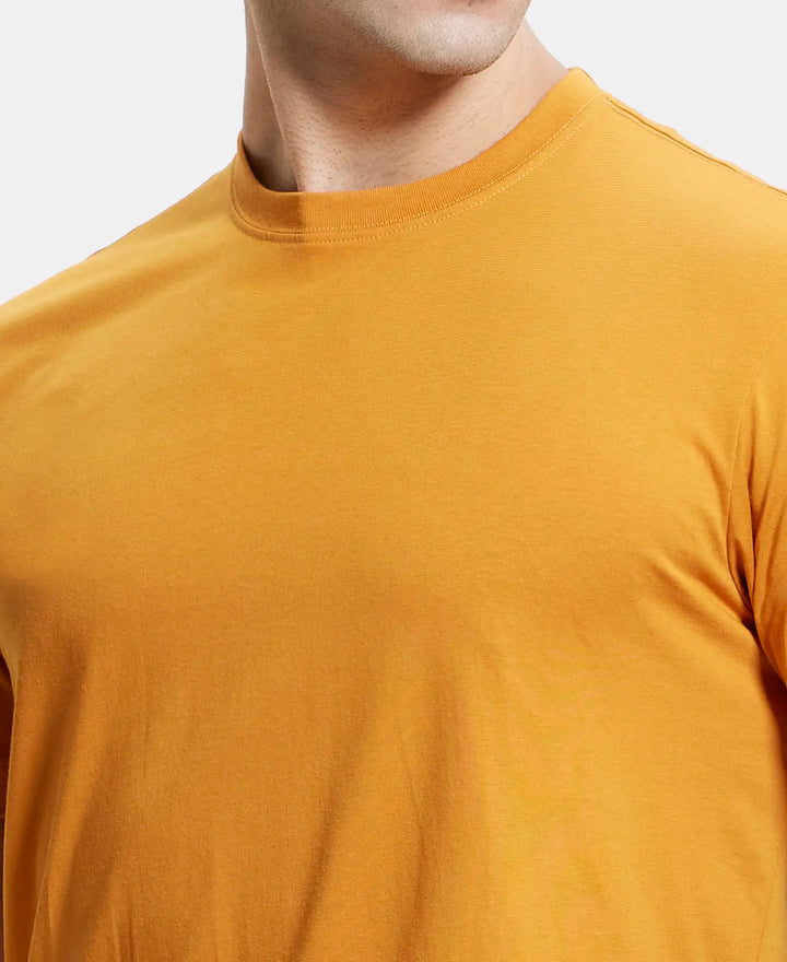 Super Combed Cotton Rich Round Neck Half Sleeve T-Shirt - Desert Sun-6
