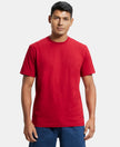 Super Combed Cotton Rich Round Neck Half Sleeve T-Shirt - Shanghai Red-1