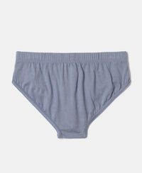 Super Combed Cotton Solid Brief with Ultrasoft Waistband - Assorted-10