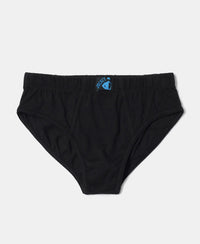 Super Combed Cotton Solid Brief with Ultrasoft Waistband - Assorted-15