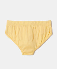 Super Combed Cotton Solid Brief with Ultrasoft Waistband - Assorted-20