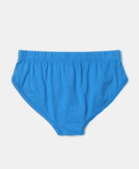 Super Combed Cotton Solid Brief with Ultrasoft Waistband - Assorted-6