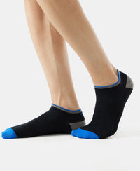 Compact Cotton Low Show Socks With StayFresh Treatment - Black-5