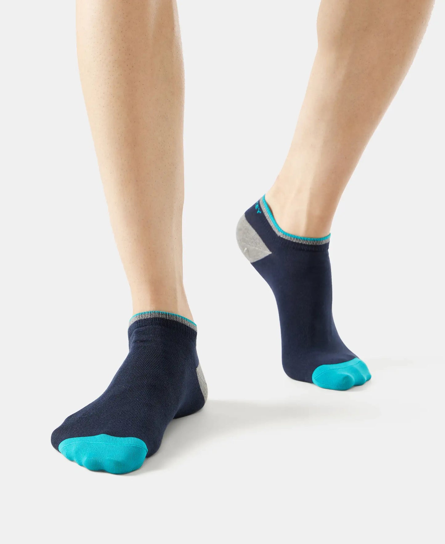 Compact Cotton Low Show Socks With StayFresh Treatment - Navy-7