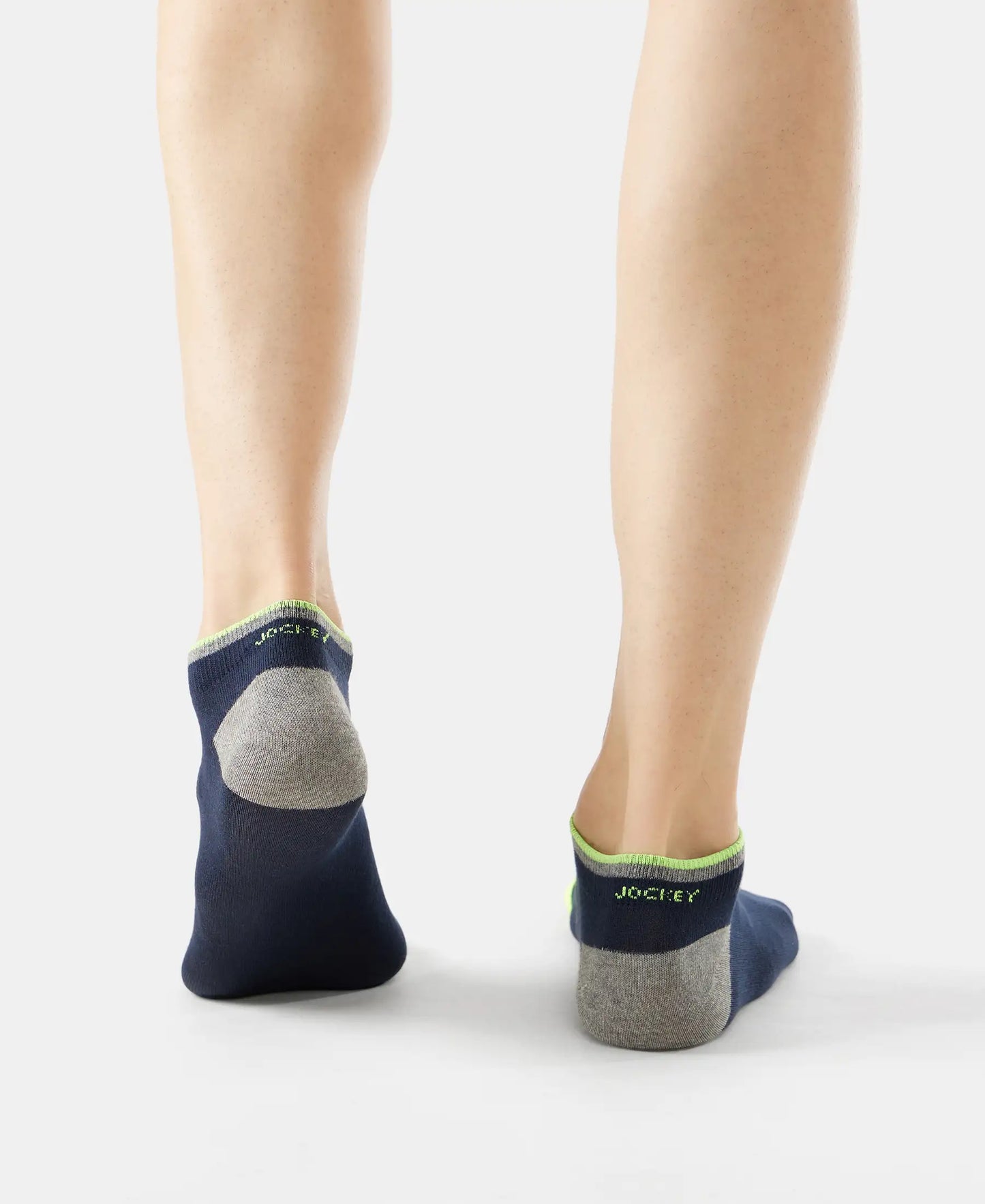 Compact Cotton Low Show Socks With StayFresh Treatment - Navy-8