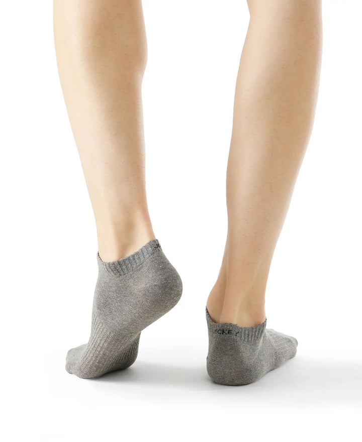Compact Cotton Low Show Socks With StayFresh Treatment - Black/Grey Melange/Navy Melange-11