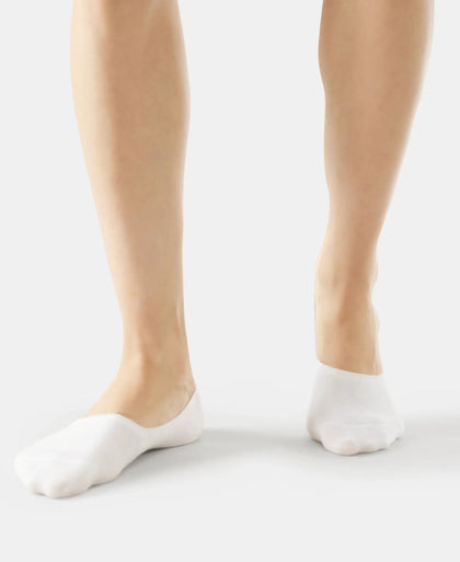 Compact Cotton No Show Socks With StayFresh Treatment - White-4