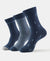Compact Cotton Crew Length Socks with StayFresh Treatment - Navy-1