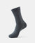 Mercerized Cotton Crew Length Socks with StayFresh Treatment - Light Grey-1