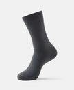 Modal Cotton Crew Length Socks with StayFresh Treatment - Gunmetal-1