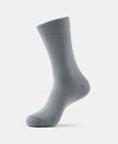 Modal Cotton Crew Length Socks with StayFresh Treatment - Mid Grey-1