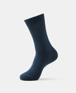 Modal Cotton Crew Length Socks with StayFresh Treatment - Navy-1