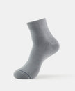 Modal Cotton Ankle Length Socks with StayFresh Treatment - Mid Grey-1
