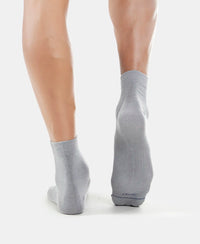 Modal Cotton Ankle Length Socks with StayFresh Treatment - Mid Grey-4