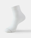 Modal Cotton Ankle Length Socks with StayFresh Treatment - White-1