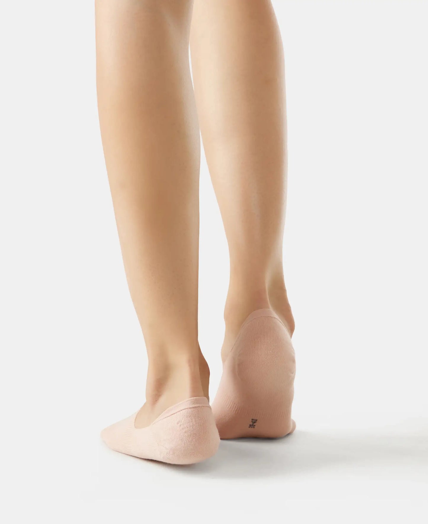 Compact Cotton Stretch No Show Socks with StayFresh Treatment - Rose Smoke