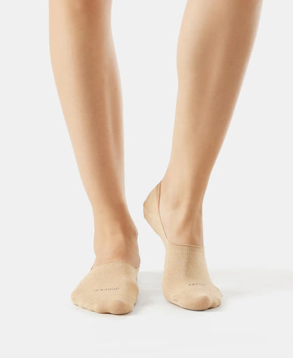 Microfiber and Compact Cotton Stretch No Show Socks with StayFresh Treatment - Skin-2
