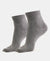 Compact Cotton Stretch Toe Socks with StayFresh Treatment - Charcoal Melange-1