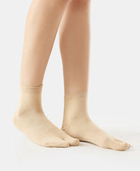 Compact Cotton Stretch Toe Socks with StayFresh Treatment - Skin (Pack of 2)-3