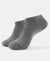 Compact Cotton Low Show Socks with StayFresh Treatment - Gunmetal-1