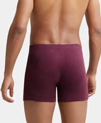 Super Combed Cotton Rib Solid Boxer Brief with Ultrasoft and Durable Waistband - Wine Tasting-4